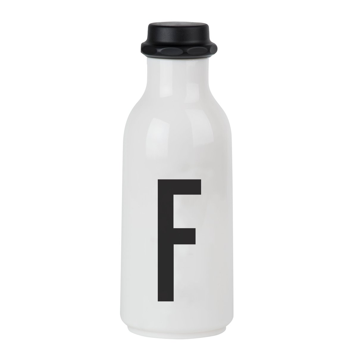 Design Letters Gourde Design Letters F | Design Scandinave | Bouteilles d'eau | Noir