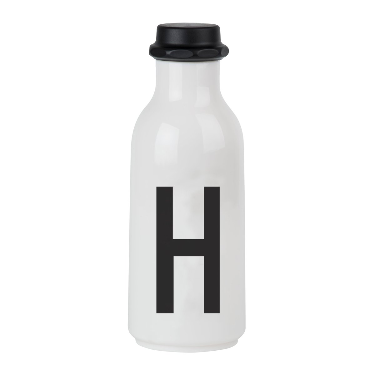 Design Letters Gourde Design Letters H | Design Scandinave | Bouteilles d'eau | Noir