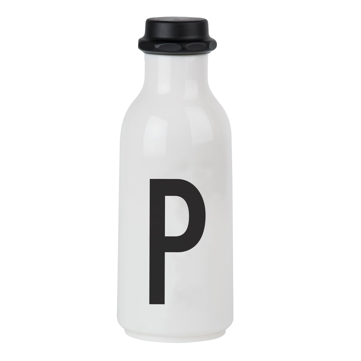 Design Letters Gourde Design Letters P | Design Scandinave | Bouteilles d'eau | Noir
