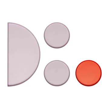 Lot de 4 plateaux Treasure Trays - Lavender-terracotta - Design Letters