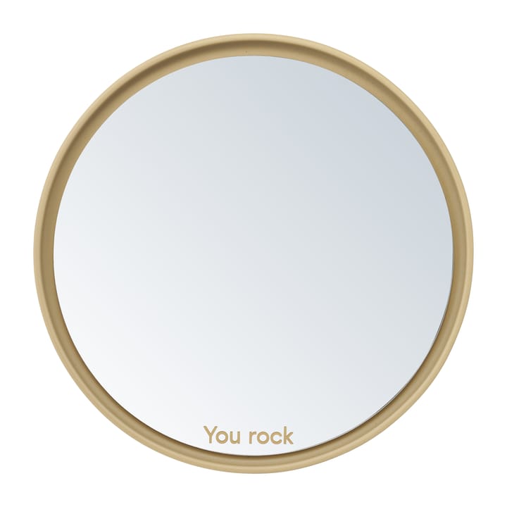 Miroir de table Mirror Mirror Ø21 cm - Beige - Design Letters