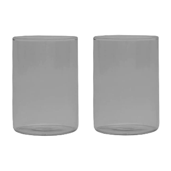 Mon verre préféré Design Letters 35 cl, pack de 2 - Fumée - Design Letters