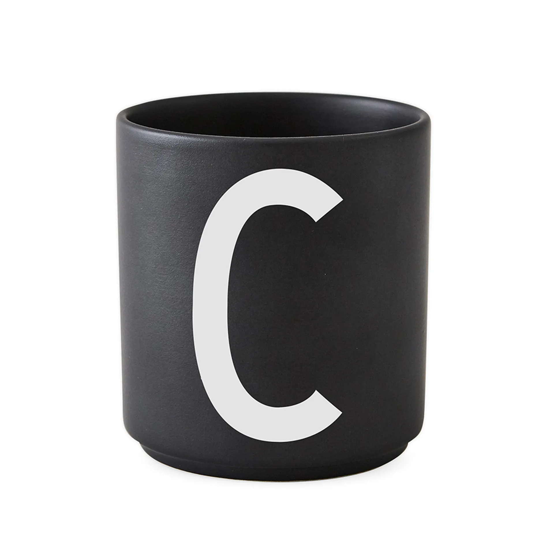 Mug Design Letters noir, C Design Letters