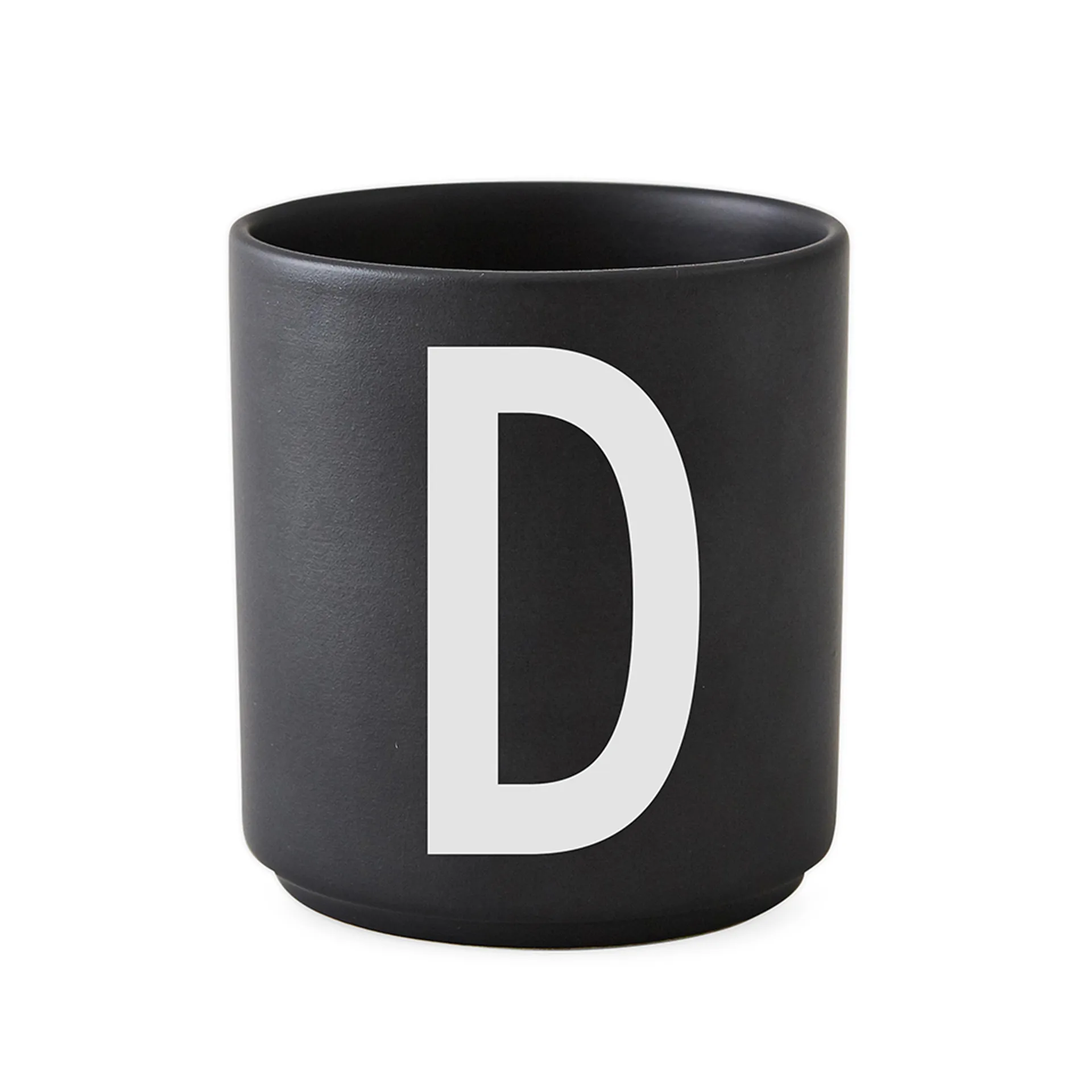 Mug Design Letters noir, D Design Letters