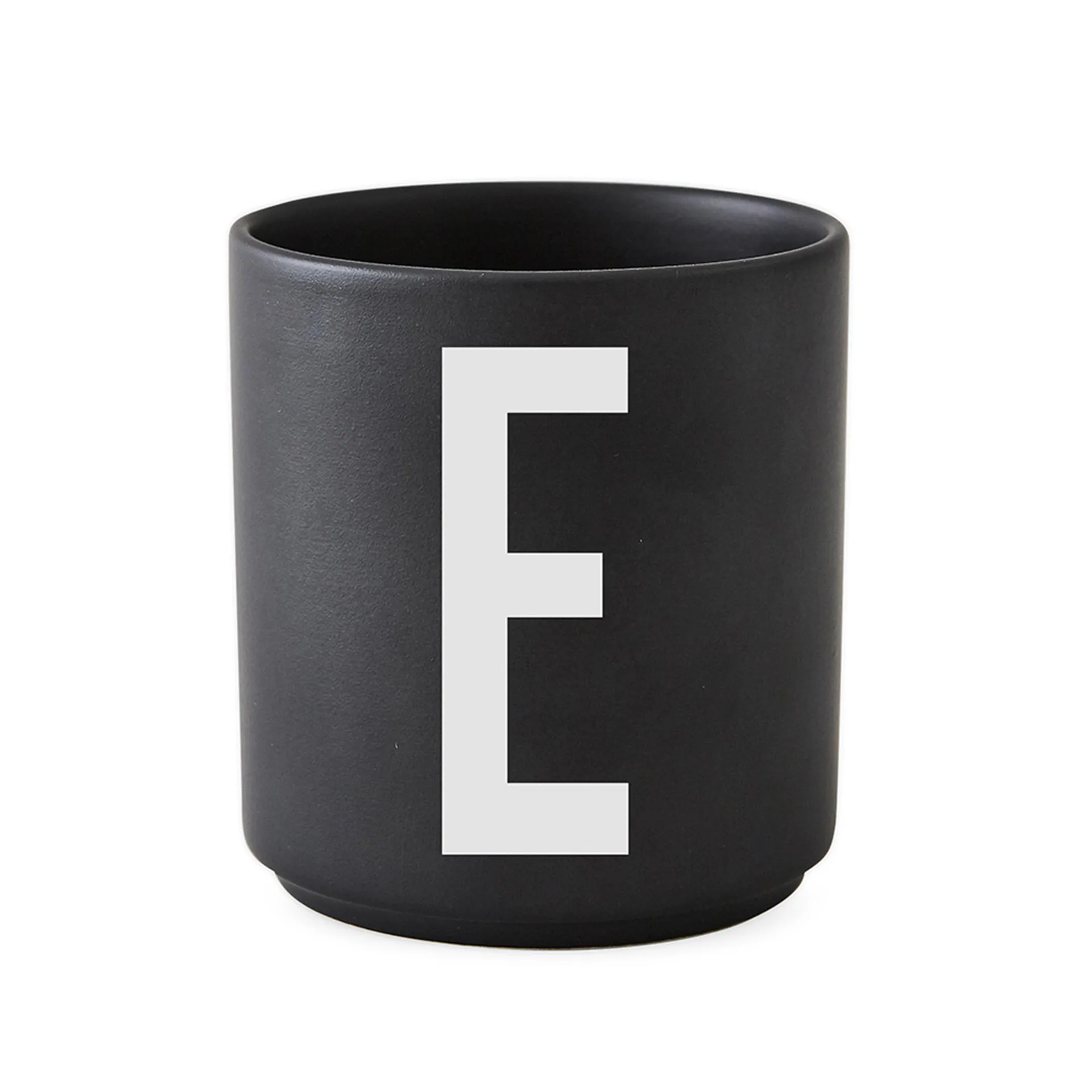 Mug Design Letters noir, E Design Letters