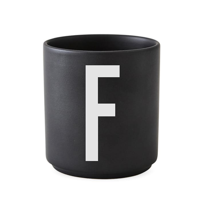 Mug Design Letters noir - F - Design Letters