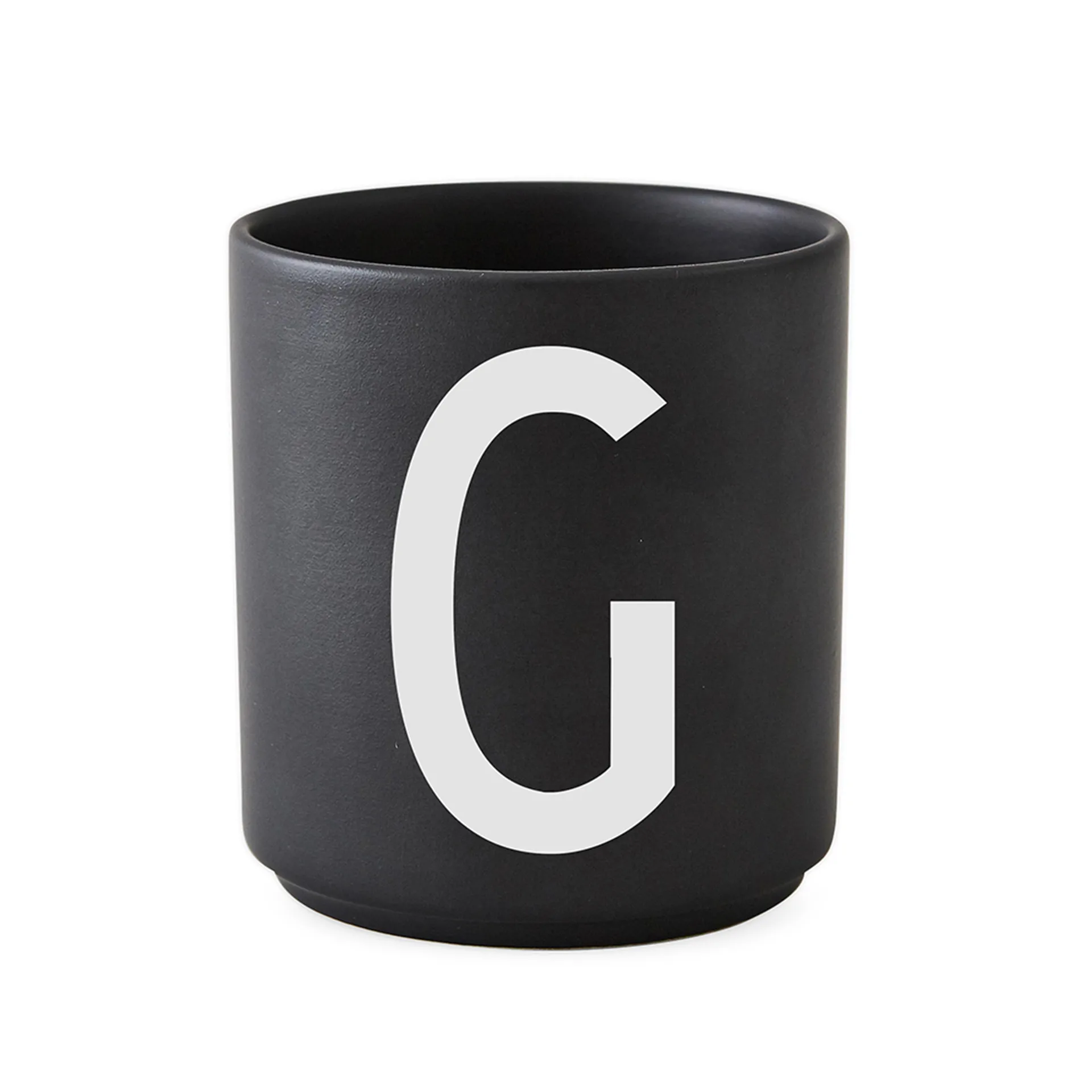 Mug Design Letters noir, G Design Letters