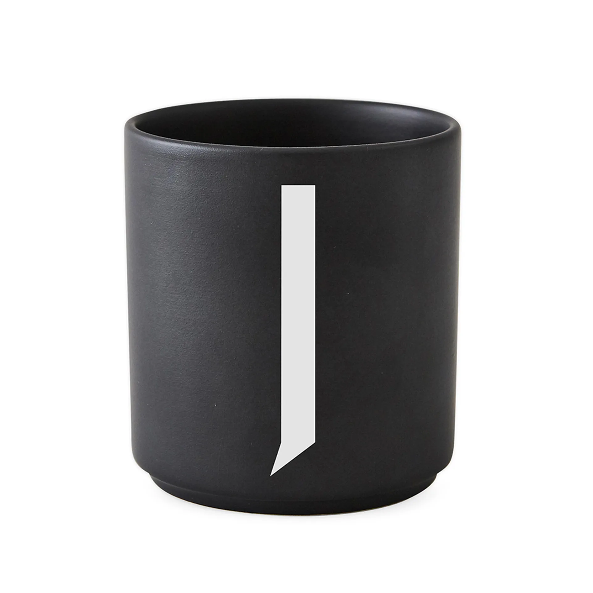 Mug Design Letters noir, J Design Letters