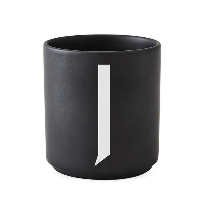 Mug Design Letters noir - J - Design Letters