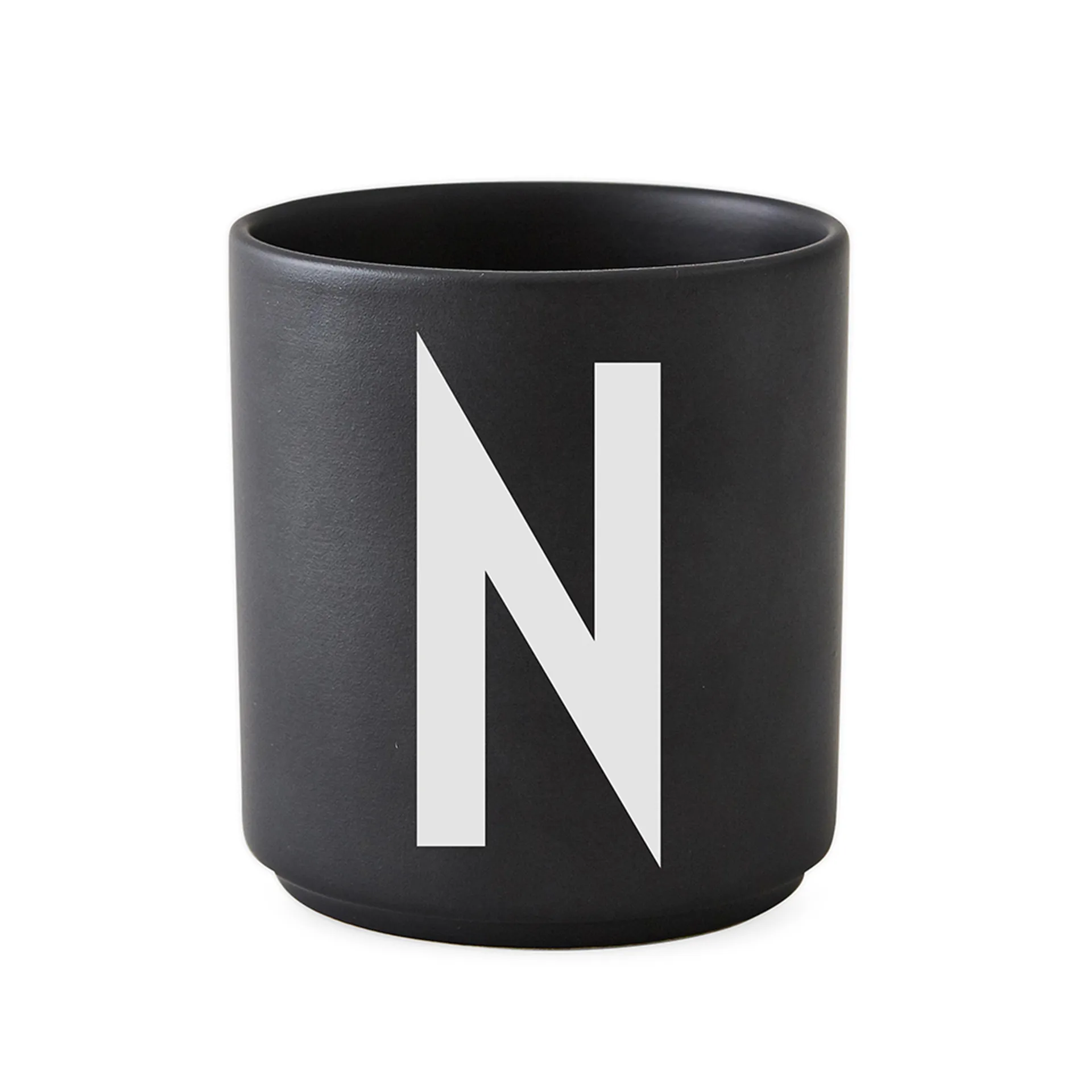 Mug Design Letters noir, N Design Letters