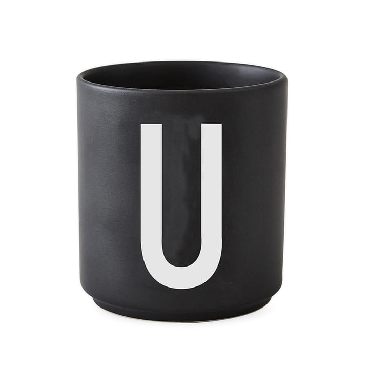 Mug Design Letters noir - U - Design Letters