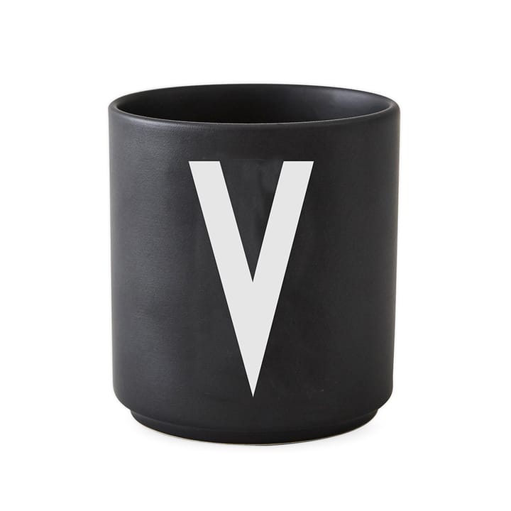 Mug Design Letters noir - V - Design Letters