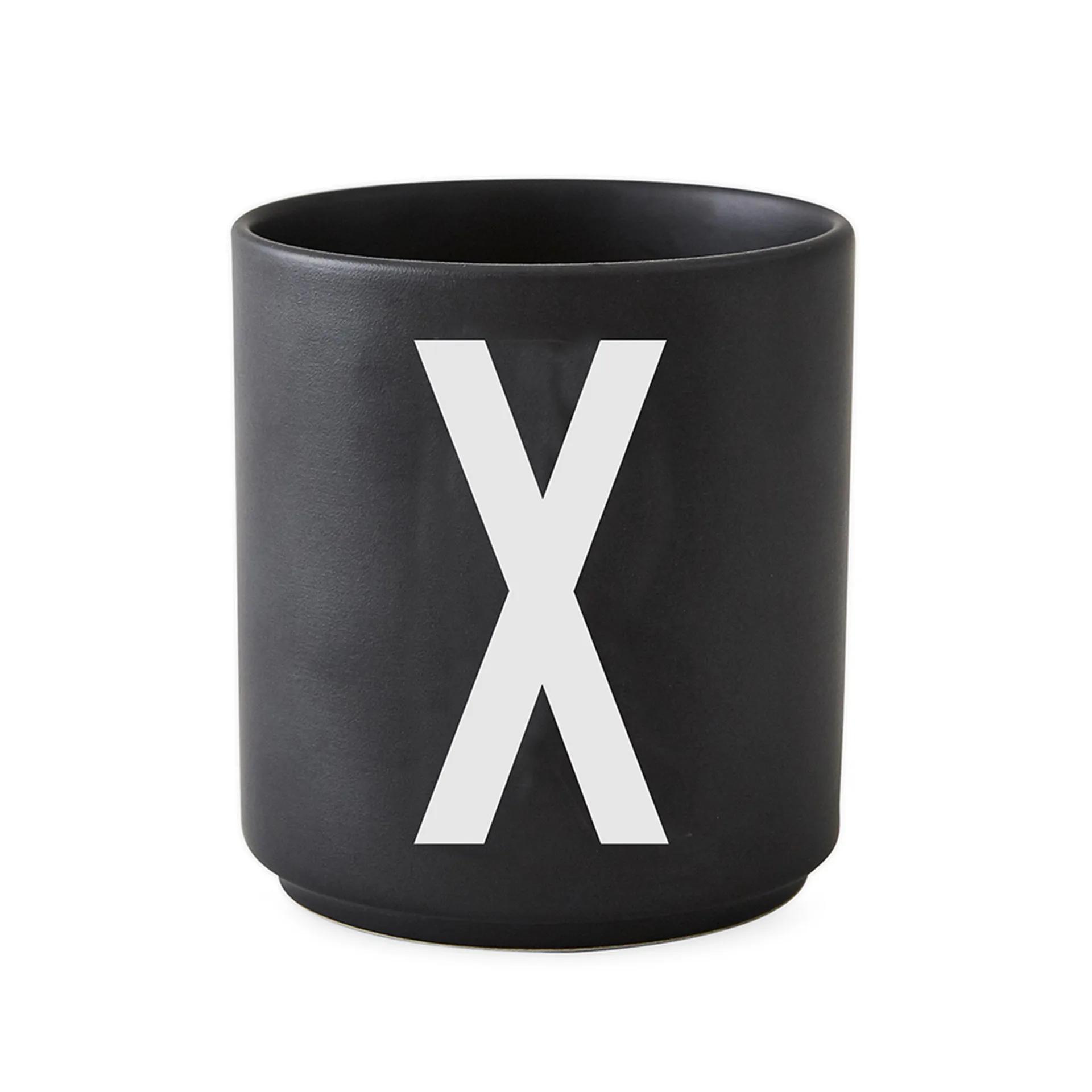 Mug Design Letters noir, X Design Letters