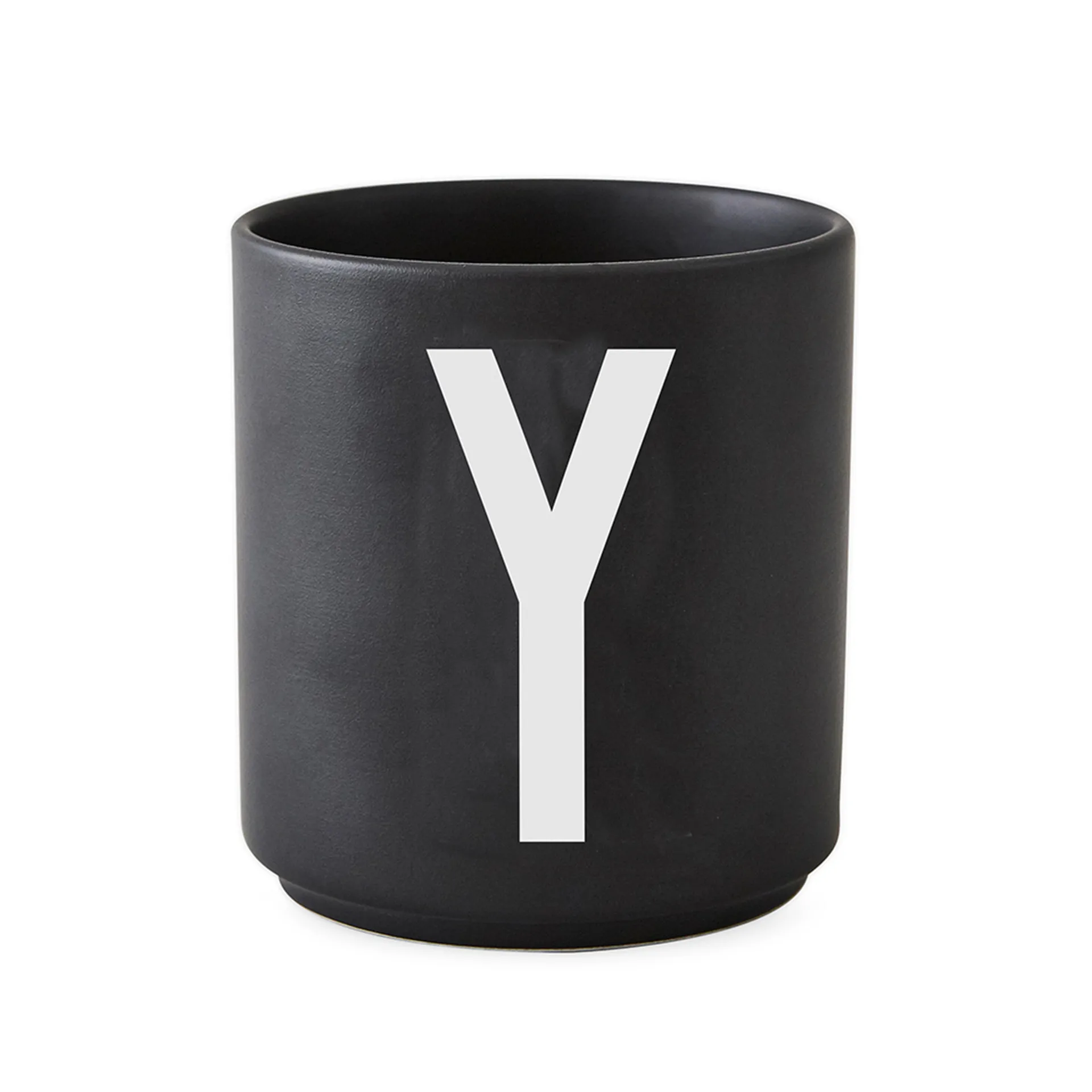 Mug Design Letters noir, Y Design Letters