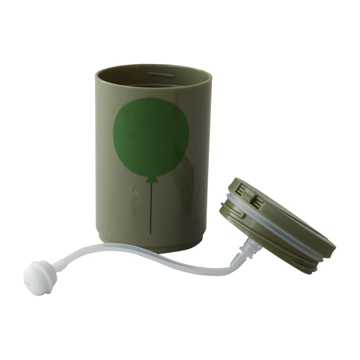 Mug thermos avec paille 33 cl Design Letters, Vert forêt Design Letters