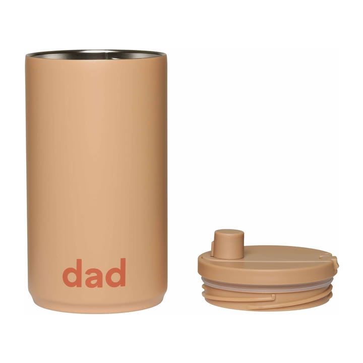 Mugg à emporter 35 cl Design Letters, Dad-beige Design Letters