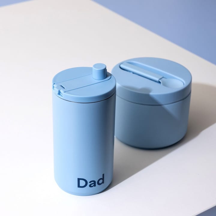 Mugg à emporter 35 cl Design Letters, Dad-bleu clair Design Letters