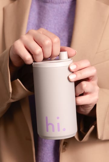 Mugg à emporter 35 cl Design Letters - Hi-gris froid - Design Letters