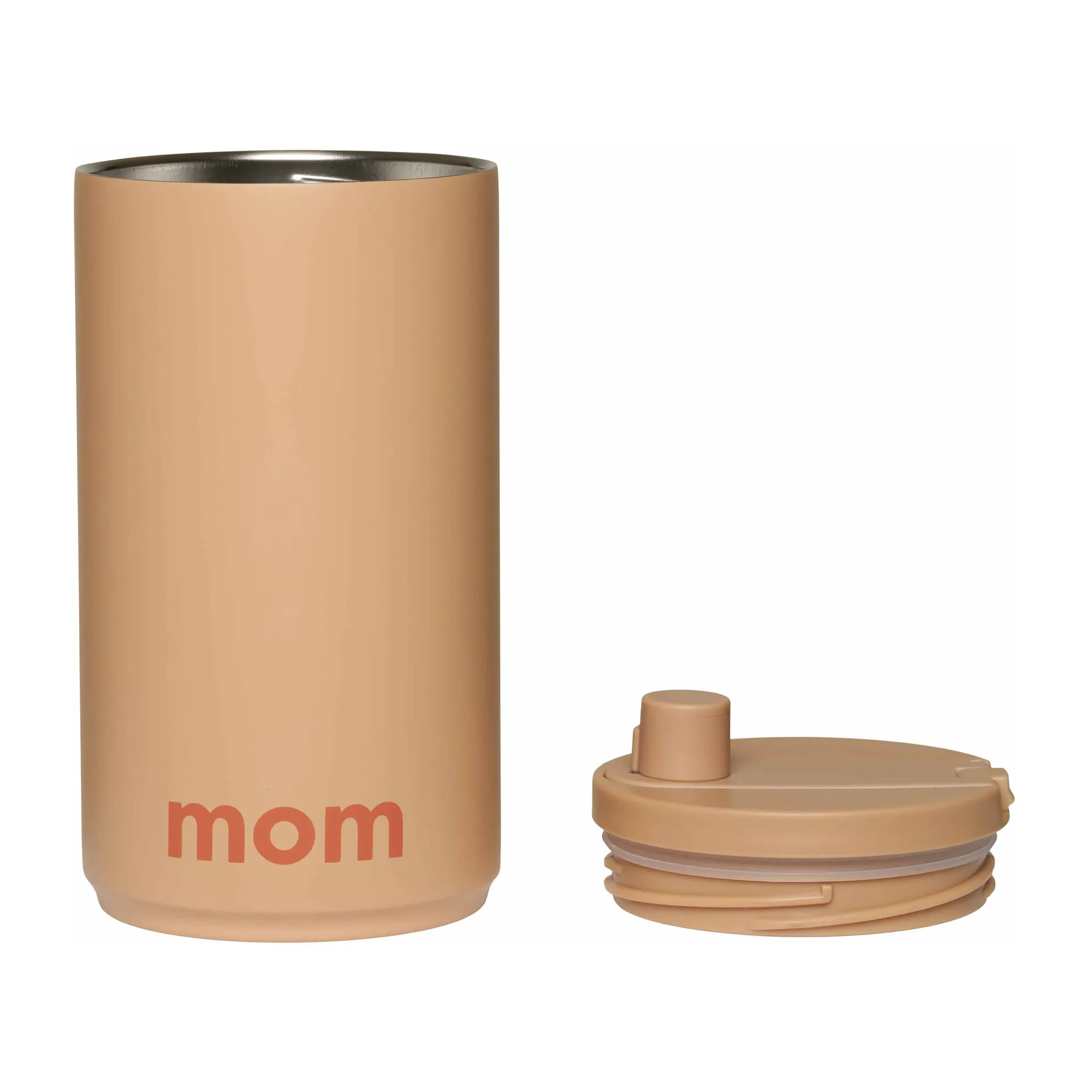 Mugg à emporter 35 cl Design Letters, Mom-beige Design Letters