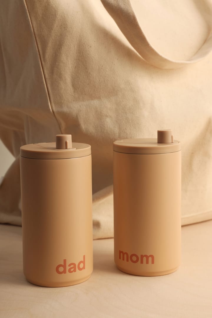 Mugg à emporter 35 cl Design Letters, Mom-beige Design Letters
