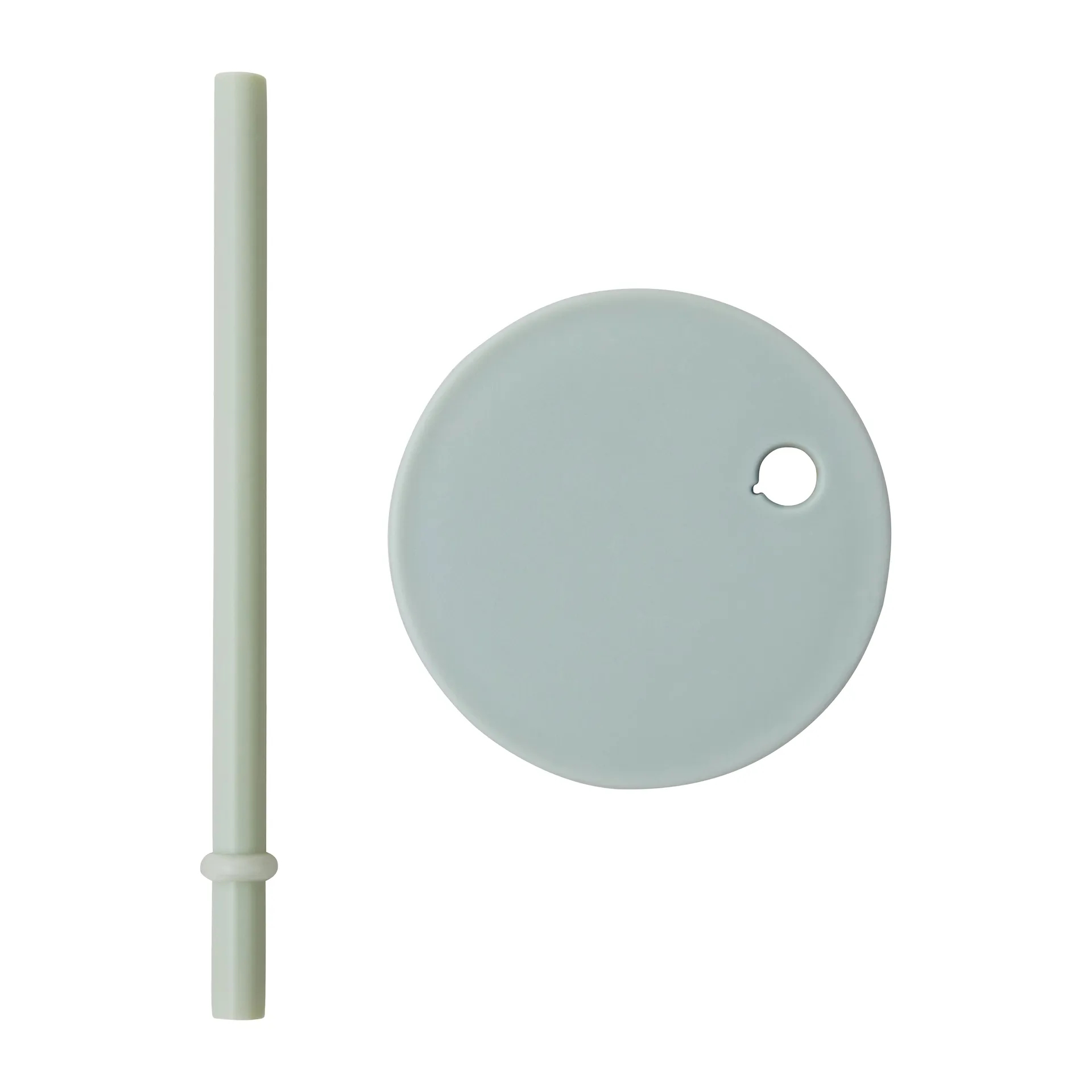 Pailles avec couvercle Design Letters, Vert Design Letters