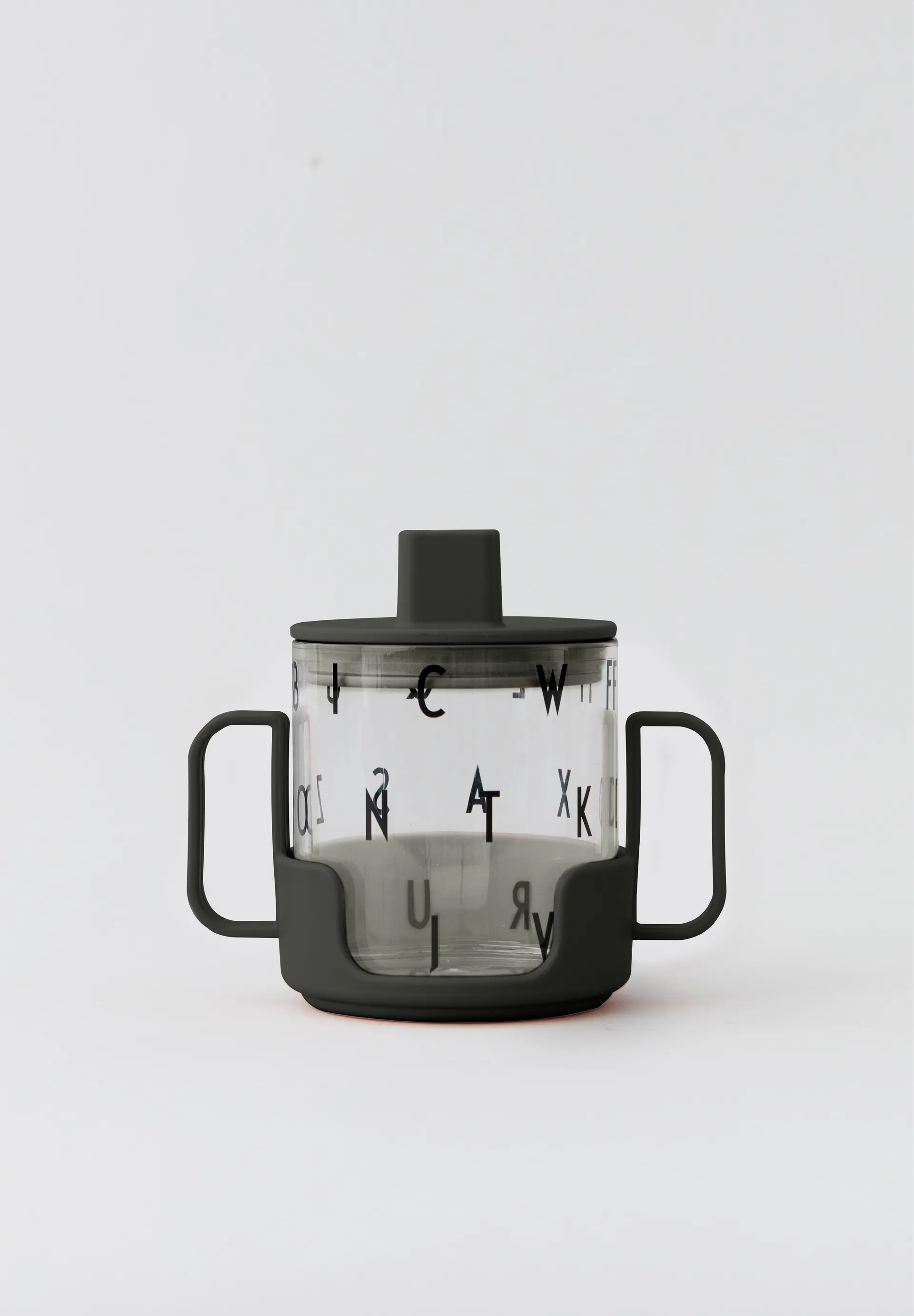 Poignée pour verre en tritan Design Letters, Noir Design Letters