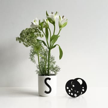 Porte-fleurs Design Letters Ø6.7 cm - noir - Design Letters