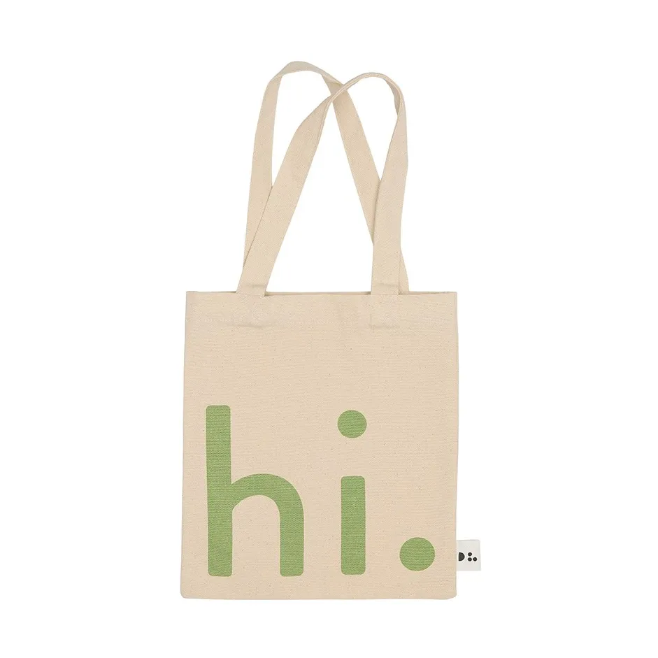 Sac Design Letters Little hi., Green Design Letters
