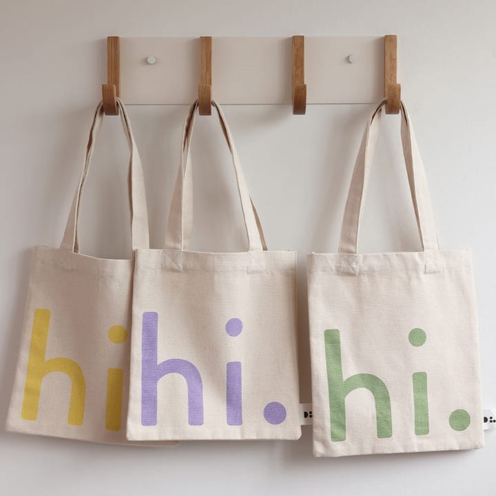 Sac Design Letters Little hi., Purple Design Letters