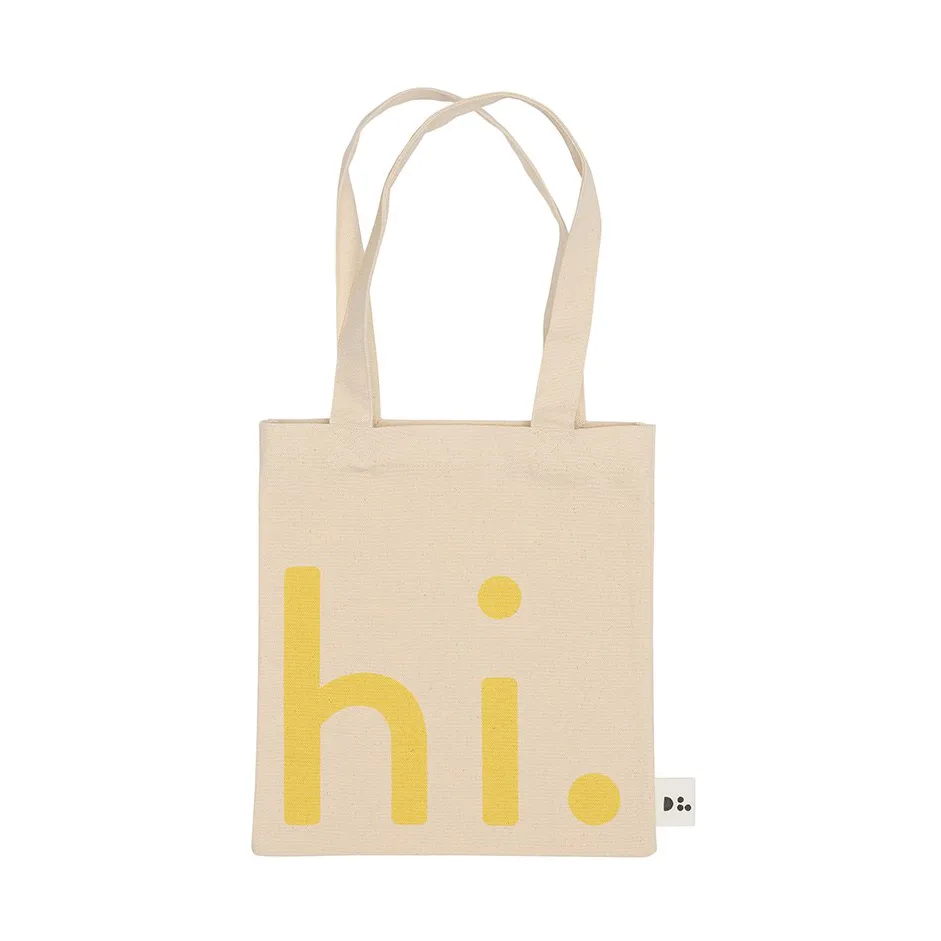 Sac Design Letters Little hi., Yellow Design Letters