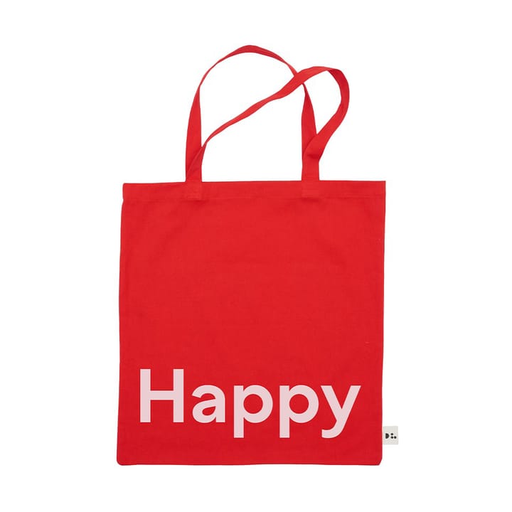 Sac Tote bag Design Letters - Happy-rouge - Design Letters