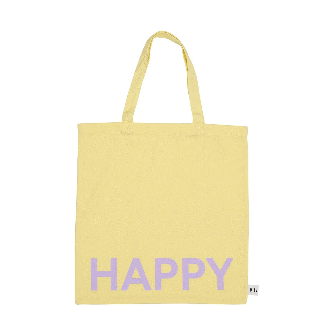 Sac Tote bag Design Letters, Yellow-pink Design Letters