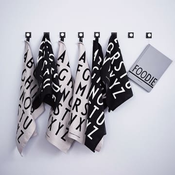 Serviette de cuisine Design Letters 40x60 cm lot de 2 - Noir - Design Letters