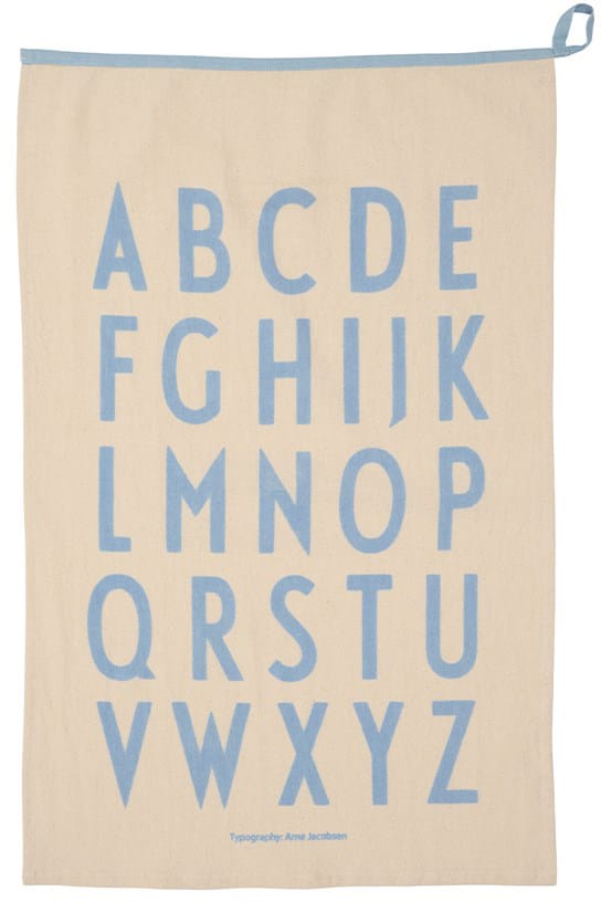 Serviette de cuisine Design Letters Premium classic 50x70 cm - ABC-bleu - Design Letters