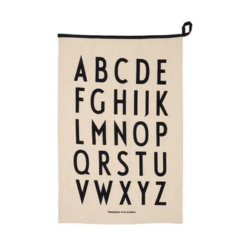 Serviette de cuisine Design Letters Premium classic 50x70 cm - ABC-noir - Design Letters