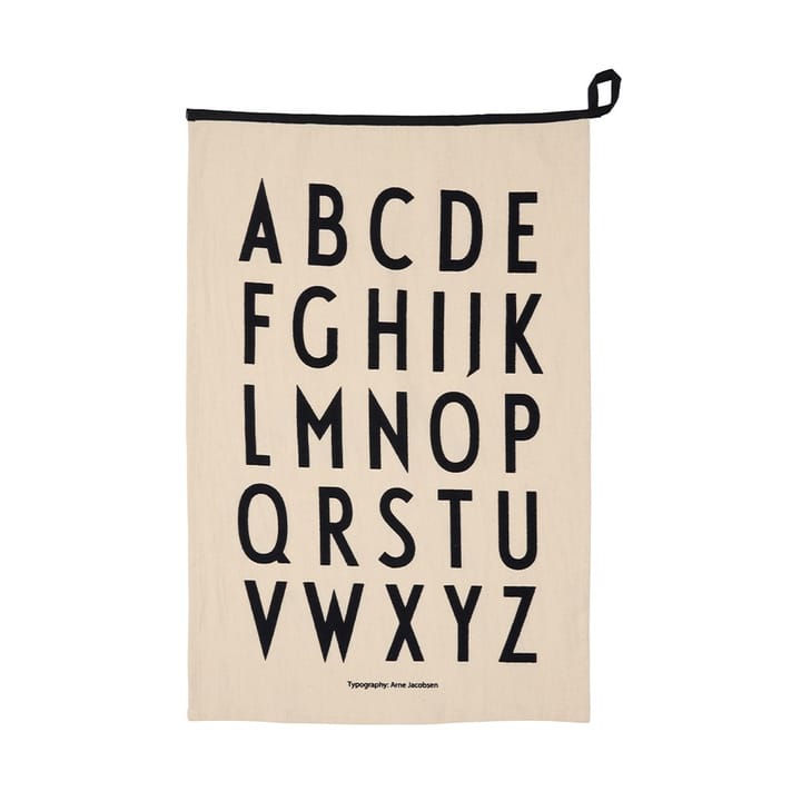Serviette de cuisine Design Letters Premium classic 50x70 cm - ABC-noir - Design Letters