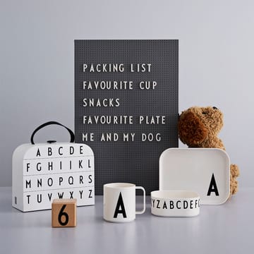 Set de vaisselle enfant Design Letters - A - Design Letters