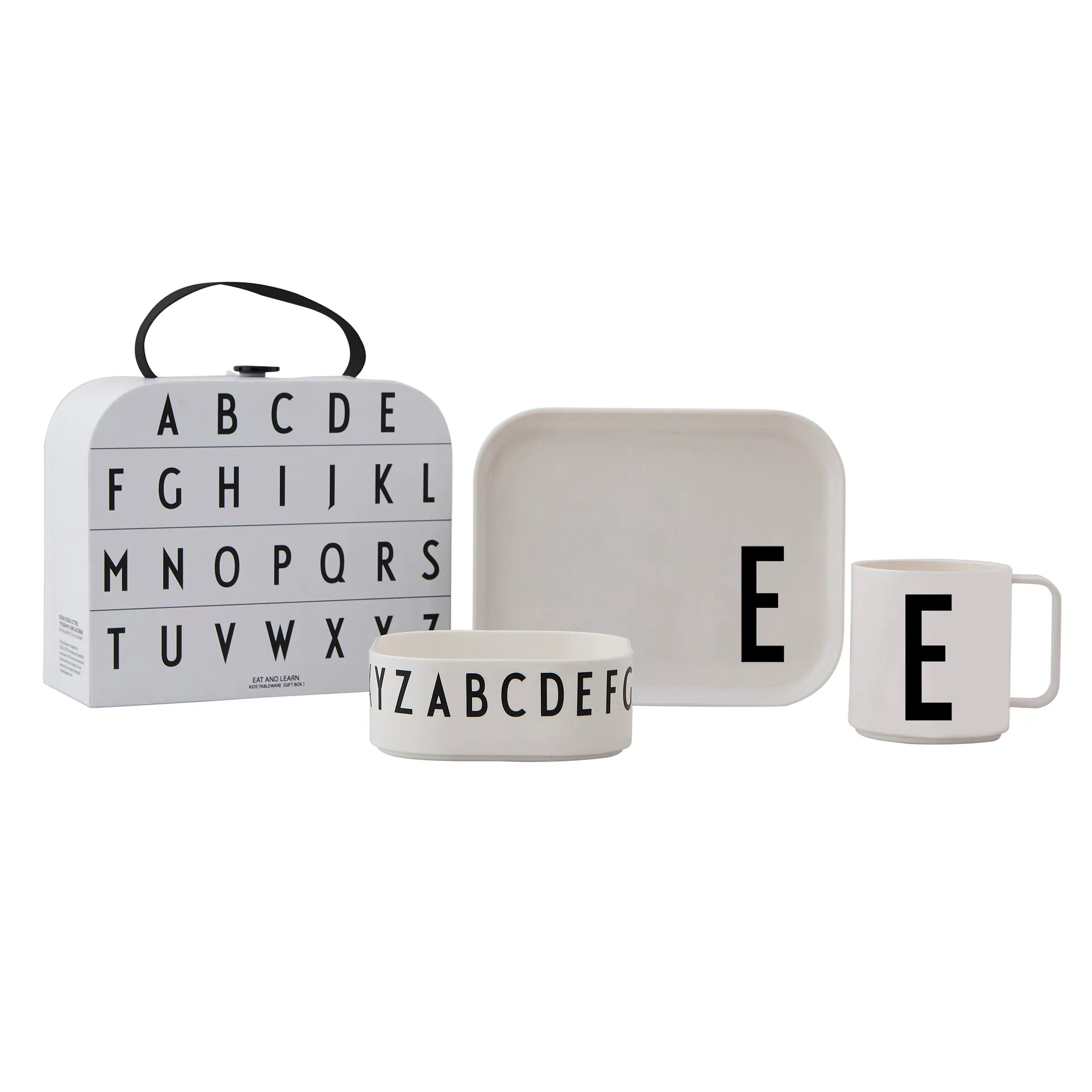 Set de vaisselle enfant Design Letters, E Design Letters