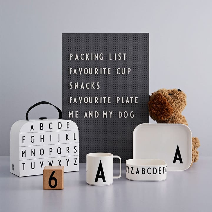 Set de vaisselle enfant Design Letters, F Design Letters
