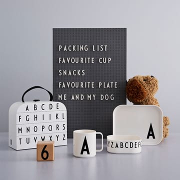 Set de vaisselle enfant Design Letters - F - Design Letters