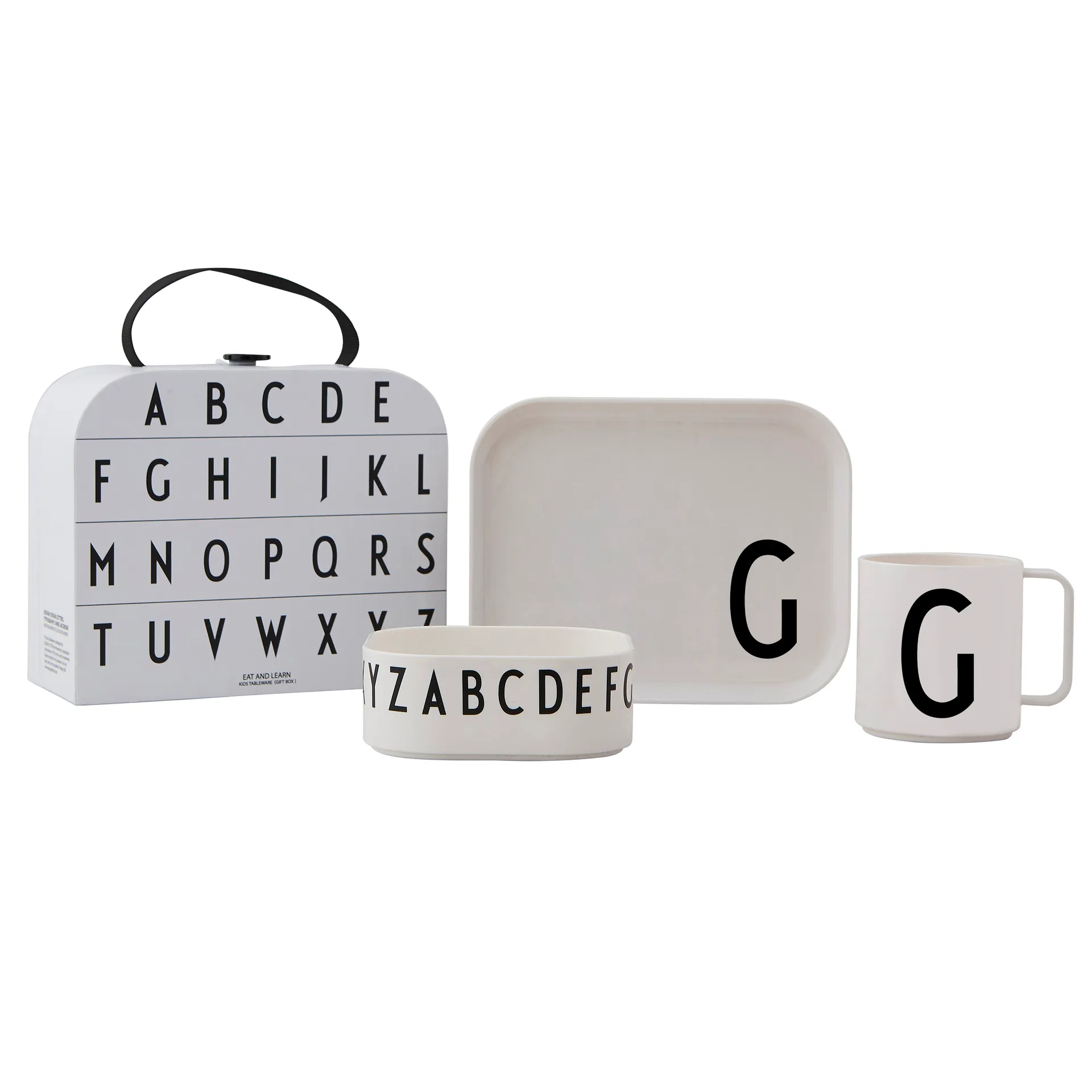 Set de vaisselle enfant Design Letters, G Design Letters