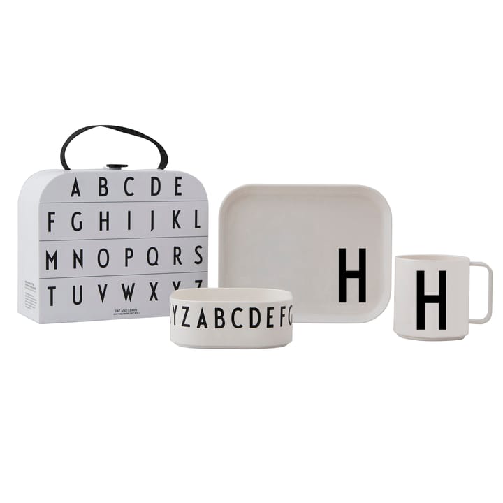Set de vaisselle enfant Design Letters - H - Design Letters