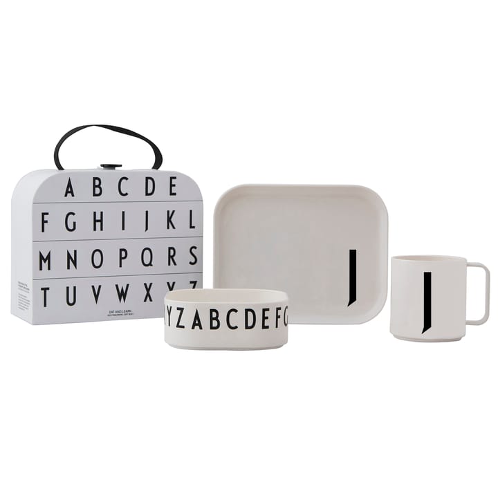 Set de vaisselle enfant Design Letters - J - Design Letters