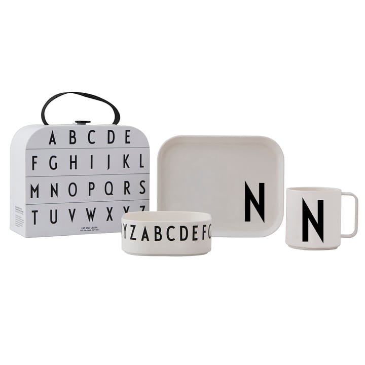 Set de vaisselle enfant Design Letters - N - Design Letters