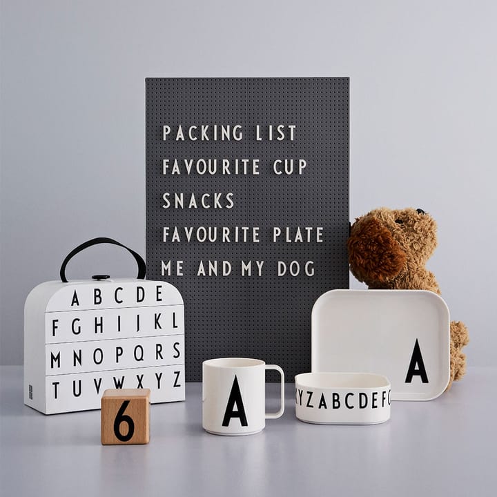 Set de vaisselle enfant Design Letters - N - Design Letters