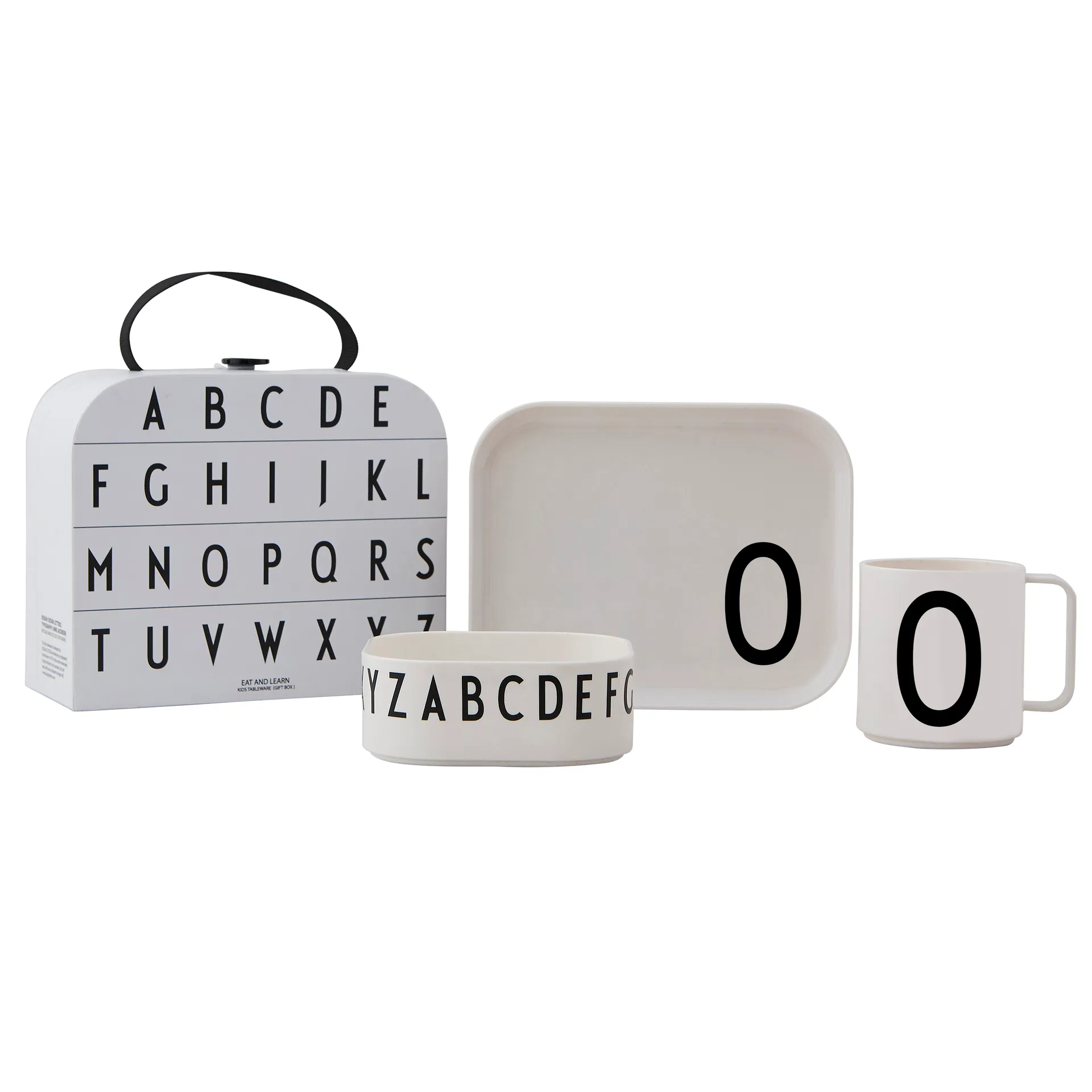 Set de vaisselle enfant Design Letters, O Design Letters