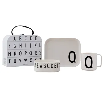 Set de vaisselle enfant Design Letters - Q - Design Letters