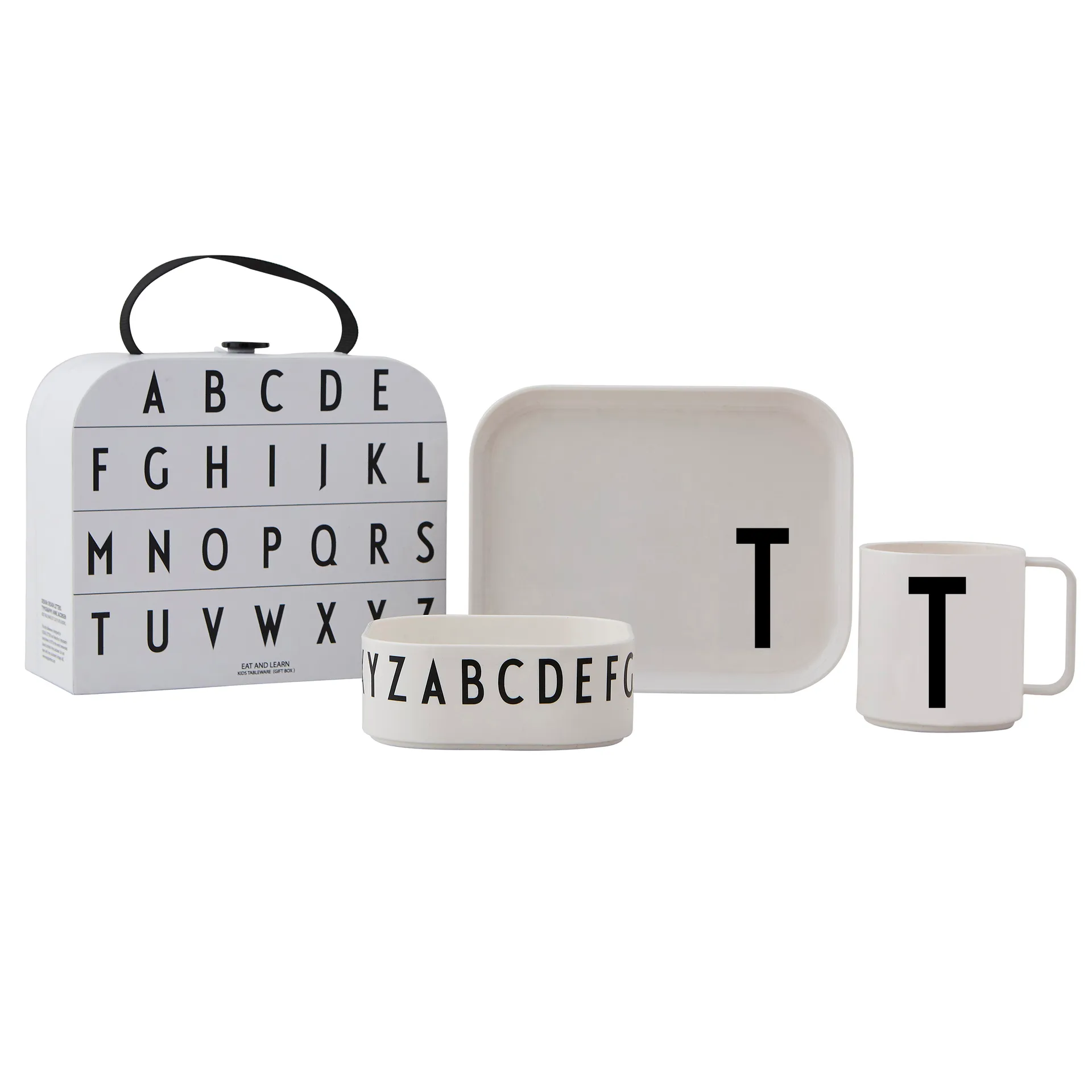 Set de vaisselle enfant Design Letters, T Design Letters