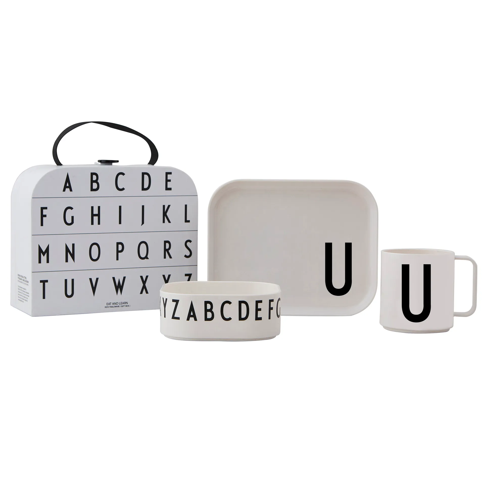 Set de vaisselle enfant Design Letters, U Design Letters