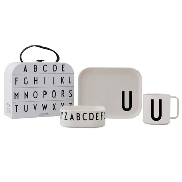 Set de vaisselle enfant Design Letters - U - Design Letters